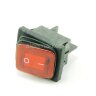 KCD4-201BN-R/4P IP-65 (SC 767B) Выключатель прямоугольный влагостойкий 4pin 2группы контактов ON-OFF с подсветкой 12V Красный