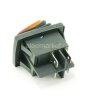KCD4-201BN-R/4P IP-65 (SC 767B) Выключатель прямоугольный влагостойкий 4pin 2группы контактов ON-OFF с подсветкой 12V Красный