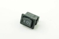 MRS-123 Выключатель клавишный прямоугольный без фиксации 21х15мм 3pin (ON)-OFF-(ON) 6A 250V Черный