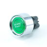 A2-23B Кнопка START ENGINE без фиксации 12V 50А (светодиод, контакты под винт) подсветка 12V Зеленая SCI Тайвань