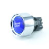 A2-23B Кнопка START ENGINE без фиксации 12V 50А (светодиод, контакты под винт) подсветка 12V Синяя SCI Тайвань