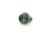 KCD8-11-FB1A IP-65 Выключатель влагостойкий клавишный круглый Ø20mm 3pin OFF-ON 6A 250V Черный