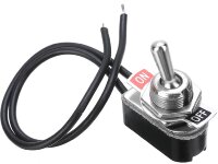 KNS-1 Тумблер 2 положения 2pin OFF-ON c фиксацией 1 группа  контактов с проводом 10А 250V производство Китай