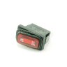 KCD1-11N FA4A IP-65 Выключатель влагостойкий клавишный прямоугольный 33х10мм 3pin OFF-ON 16A 250V под клемму 6.3мм c подсветкой Красный