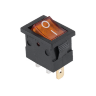 MRS-101-2 (KCD1-101N-2) Выключатель клавишный прямоугольный 21х15мм 3pin OFF-ON 6A 250V c подсветкой  Желтый