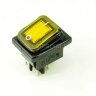 KCD4-201BN-G/4P IP-65 (SC 767B) Выключатель прямоугольный влагостойкий 4pin 2группы контактов ON-OFF 16A 220V с подсветкой Желтый