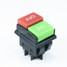 KCD3-03 Выключатель прямоугольный 4pin 2группы контактов ON-OFF 16A 220V Красный+Зеленый