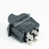 KCD3-05 Выключатель прямоугольный 4pin 2группы контактов ON-OFF 16A 220V Черный с защитой от непреднамеренного включения