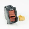 KCD3-05 Выключатель прямоугольный 4pin 2группы контактов ON-OFF 16A 220V Черный с защитой от непреднамеренного включения