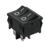 MRS-2101 Выключатель 2-x клавишный прямоугольный 22х19мм 2группы контактов 4pin OFF-ON 6A 250V под клемму 4.8мм