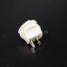 KCD5-101-2-W/2P (SMRS-101-2) Выключатель клавишный малый круглый Ø14.4mm 2pin OFF-ON 3А 220V Белый