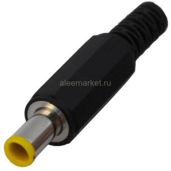 5.0*1.0 мм  Штекер питания DC пластик под пайку