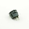 KCD5-101-2-В/2P (SMRS-101-2) Выключатель клавишный малый круглый Ø14.4mm 2pin OFF-ON 3А 220V Черный