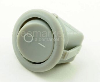 KCD5-101-2-GR/2P (SMRS-101-2) Выключатель клавишный малый круглый Ø14.4mm 2pin OFF-ON 3А 220V Серый