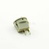 KCD5-101-2-GR/2P (SMRS-101-2) Выключатель клавишный малый круглый Ø14.4mm 2pin OFF-ON 3А 220V Серый