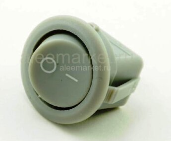 KCD5-102-2-GR/2P (SMRS-102-2) Выключатель клавишный малый круглый Ø14.4mm 3pin ON-ON 3А 220V Серый