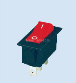 KCD3-102-8 Выключатель клавишный прямоугольный 31х13мм 3pin ON-ON 15A 250V под клемму 6.3мм