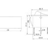 KCD3-102-1С (791) Выключатель клавишный прямоугольный перекидной 33х10мм 3pin ON-ON 16A 250V под клемму 6.3мм