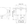 KCD1-9-101N (MIRS-101-10) Выключатель клавишный овальный 22.5x13mm 2pin OFF-ON 6A 250V с подсветкой Зеленый