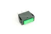 KCD3-103/3P (791) Выключатель клавишный прямоугольный 33х10мм 3pin ON-OFF-ON 16A 250V под клемму 6.3мм Зеленый
