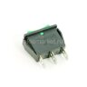 KCD3-103/3P (791) Выключатель клавишный прямоугольный 33х10мм 3pin ON-OFF-ON 16A 250V под клемму 6.3мм Зеленый