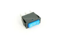 KCD3-103/3P (791) Выключатель клавишный прямоугольный 33х10мм 3pin ON-OFF-ON 16A 250V под клемму 6.3мм Синий