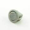 MRS-101-8 Выключатель клавишный круглый Ø20mm 2pin OFF-ON 6A 250V плоский корпус Серый