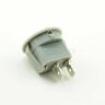 MRS-101-8 Выключатель клавишный круглый Ø20mm 2pin OFF-ON 6A 250V плоский корпус Серый