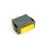 KCD3-103/3P (791) Выключатель клавишный прямоугольный 33х10мм 3pin ON-OFF-ON 16A 250V под клемму 6.3мм Желтый