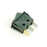 IRS-101E-1C (791) Выключатель клавишный прямоугольный 33х10мм 3pin OFF-ON 16A 250V под клемму 6.3мм c подсветкой Зеленый