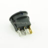 MRS-102-8 Выключатель клавишный круглый Ø20mm 3pin OFF-ON 6A 250V плоский корпус с подсветкой Синий