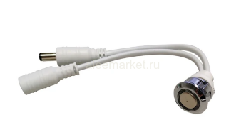YD-CM-52 Кнопка сенсорная Ø17mm с проводом 15см с разъемом 5.5-2.1 OFF-ON диммер подстроечный Синий
