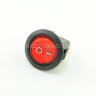 MIRS-102-8  Выключатель круглый 3pin ON-OFF с подсветкой 12V Красный