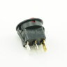 MIRS-102-8  Выключатель круглый 3pin ON-OFF с подсветкой 12V Красный