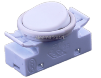 OJ336 Выключатель клавишный для светильника 2pin OFF-ON 1A 250V Белый