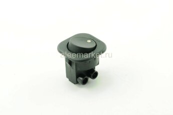 MRS-101-7 Выключатель клавишный круглый 2pin под винты OFF-ON 6.5A 250V Черный