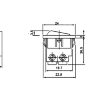 MRS-101-7 Выключатель клавишный круглый 2pin под винты OFF-ON 6.5A 250V Серый