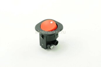 MRS-101-7 Выключатель клавишный круглый 2pin под винты OFF-ON 6.5A 250V Красный