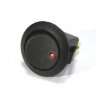 MIRS-101E-8D Выключатель клавишный круглый Ø20mm 3pin OFF-ON 6A 250V c подсветкой Красный