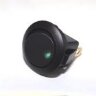MIRS-101E-8D Выключатель клавишный круглый Ø20mm 3pin OFF-ON 6A 250V c подсветкой Зеленый