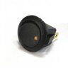 MIRS-101E-8D Выключатель клавишный круглый Ø20mm 3pin OFF-ON 6A 250V c подсветкой Желтый