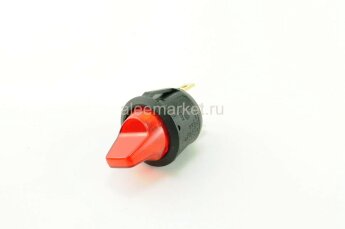 MIRS-101-9H Выключатель круглый тумблерного типа 3pin ON-OFF с подсветкой Красный производство Китай