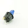 MIRS-101-9H Выключатель круглый тумблерного типа 3pin ON-OFF с подсветкой Синий производство Китай