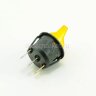 MIRS-101-9H Выключатель круглый тумблерного типа 3pin ON-OFF с подсветкой Желтый производство Китай