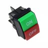 KCD3-03 Выключатель прямоугольный 6pin 2группы контактов ON-ON 16A 220V Красный+Зеленый