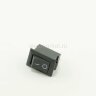 KCD5-101-B/2P (SMRS-101-1) Выключатель клавишный малый 15x10,5mm 2pin OFF-ON 220V 3A Черный