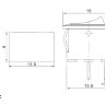 KCD5-101-B/2P (SMRS-101-1) Выключатель клавишный малый 15x10,5mm 2pin OFF-ON 220V 3A Черный