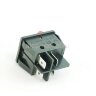 KCD4-201-R/4P 25A Выключатель клавишный прямоугольный 2 группы 4pin OFF-ON 25A 250V с подсветкой Красный