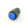 R16-503AD Кнопка круглая Ø16мм 4pin с фиксацией  OFF-ON крепится гайкой с подсветкой 3V светодиод Синий