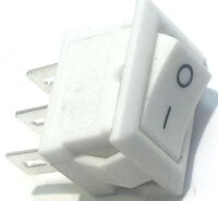 KCD5-101-W/3P (SMRS-102-1) Выключатель клавишный малый перекидной 15x10,5mm 3pin ON-ON 220V 3A Белый